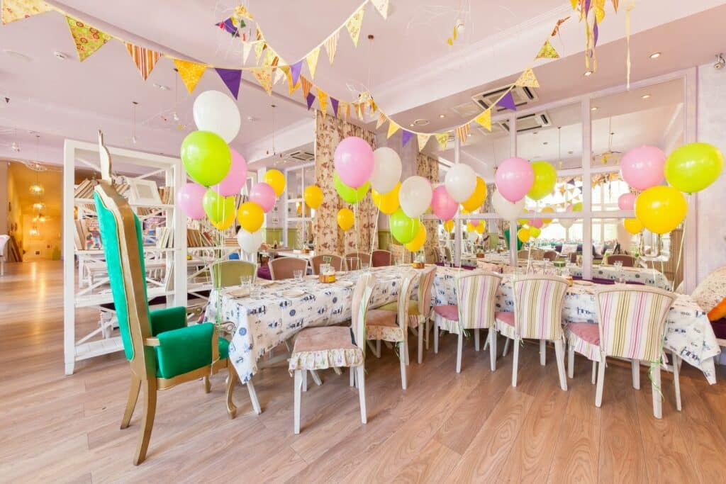 Children's party table